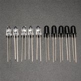 100pcs 5mm 940nm IR Infrared Diode Launch Emitter Receive Receiver LED