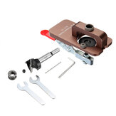Drillpro Aluminum Alloy Quick Set 35mm Hinge Jig Woodworking Pocket Hole Jig With 35mm Hole Opener and Quick Acting Toggle Clamp For Drilling Guide Locator Puncher Tools
