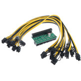 Плата адаптера питания DPS-1200FB с кабелем 10 шт. 6 + 2P для майнинга Ethereum