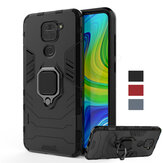 Bakeey Armor Shockproof Magnetic with 360 Rotation Finger Ring Holder Stand PC Protective Case for Xiaomi Redmi Note 9 Non-original
