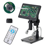 HAYEAR 26MP HDMI Ψηφιακό Μικροσκόπιο, Ρυθμιζόμενη ψηφιακή Μεγέθυνση 2100X, Οθόνη 7 ιντσών με ρυθμό καρέ 60fps και κάμερα μικροσκοπίου με Υψηλά Καρέ υποστήριξη του HDR Mode Can) που Εξαλείφει τις Ανακλάσεις Μετάλλου για Κόλληση HY-2070