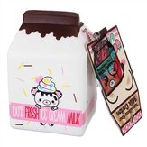 Yummiibear Cow Milk Box Squishy Licensed  Slow Rising Toy 16cm With Label  Tag 