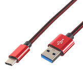 2.1A Nylon Tressé Type-C USB Câble de Données de Charge Rapide de 1m Pour Samsung S8 Letv Xiaomi 6 mi5 mi6