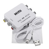 Mini PAL to NTSC TV Video Rendszer Kétirányú Átalakító Kapcsoló Adapter