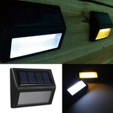 6 LED SMD Pannello solare Sensore Luce Lampada IP65 Recinzione Muro Giardino Esterno