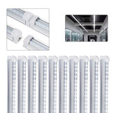 10Pack T8 4FT Integrated LED Tube Light Fixture 36W 6500K Trasparente lente Shop Light AC85-265V