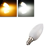 Lâmpada de vela LED branca/quente E14 2835 SMD 3W AC 200-240V