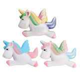 Brinquedo decorativo adorável e de subida lenta Squishy Unicorn Horse de 13 cm, colecionável e multicolorido