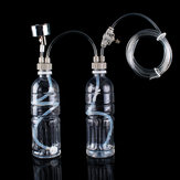 CO2 System Pro Tube Luftventil Manometer Flaschenkappen-Kit für DIY Aquarium Pflanzenbecken