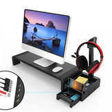 Многофункциональный подставка для монитора с подставкой для ноутбука и 4 портами USB, стойка для наушников, организатор рабочего стола, ящик для хранения
