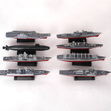  8pcs/set 4D Aircraft Battleship Carrier Submarine Warship Model Assembled Kits Science Toy