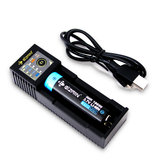 Eizfan C11 Slots LED Tela Bateria Carregador USB Carregador Universal Para 18650 26650 20700 21700 Recarregável Bateria