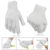 Γάντια ανθεκτικά στην κοπή με μεταλλικό σύρμα Φοριούνται κατά των γρατσουνιών του γυαλιού Άσπρο