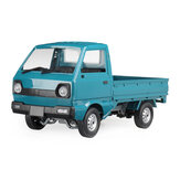 WPL D12 1/10 2.4G 2WD Militaire Vrachtwagen Crawler Off Road RC Auto Voertuig Modellen Speelgoed Meerblauw