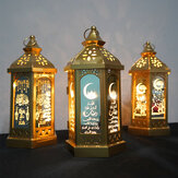 Eid Mubarak Ramadan LED Night Light Lantern Lamp Islam Hanging Decoration
