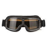 Óculos protetores de couro para capacetes com proteção anti-UV para motocicletas e bicicletasr