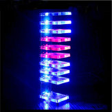 Gör-det-själv Dröm Kristall Elektronisk Kolumn Ljus Kub LED Musik Röst Spektrum Kit