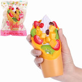Vlampo Squishy Fruit Sundae Cup Strawberry Kiwi Assorted Ice Cream Slow Rising Original Packaging Collection