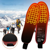 Semelle chauffante USB rechargeable avec télécommande, chauffe-pieds rechargeable pour l'hiver, semelles chauffantes pour chaussures de sport en plein air 35-46
