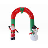 2.4m Inflatable Christmas Arch Santa Snowman Indoor Outdoor Decor Decorations