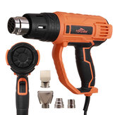 TOPSHAK TS-HG1 2000W Hot Air Guns 8 Levels Temperatur 3 Modes Heat Guns Kit W/ 4 Nozzles for Stripping Paint Removing Rusted Bolt Shrinking PVC