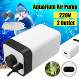 CT-202 Aqua Aquarium Air Pump Oxygen Fountain Pond Aerator Water Tank 2 Outlet Fish
