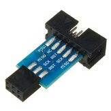 Conector de placa adaptadora de 10 pines a 6 pines para convertidor de interfaz ISP AVR AVRISP USBASP STK500 estándar