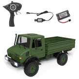 LDRC LD-P06 1/12 2.4G 4WD RC Car Unimog 435 U1300RC w/ LED Light Military Climbing Truck Full Proportional Vehicles Models Toys