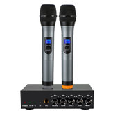 Elegiant Studio bluetooth vezeték nélküli kézi UHF 2 csatornás mikrofonrendszer otthoni karaoke készlet
