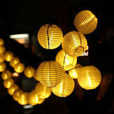Luces de hadas solares en serie de linterna exterior 10/20/30 LED para fiesta y decoración de bodas