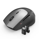 Ασύρματο ποντίκι BlitzWolf® BW-MO2 2.4GHz με διπλό δέκτη USB & Type-C 2400DPI Mouse για επιτραπέζιο υπολογιστή φορητό υπολογιστή