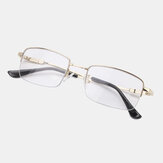 Unisex Katlanabilir Yarım Çerçeve Anti-Mavi Işık Çift Kullanımlı Akıllı Yakınlaştırma Çok Odaklı Renk Değiştiren Okuma Gözlükleri Yaşlılık Hipermetropi Gözlükleri