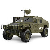 HG P408 1/10 2.4G 4WD 16CH 30km / h RC modell autó US4X4 katonai jármű teherautó akkumulátor töltő nélkül