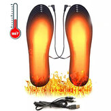 TENGOO podgrzewane elektrycznie wkładki do butów USB ładowanie EVA elastyczne FibeFeet ciepła wkładka do skarpet mata zmywalna ciepła wkładka termiczna