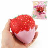 YunXin Squishy Strawberry Com Jam Jumbo 10cm Soft Slow Rising Com embalagem Collection Gift Decor 