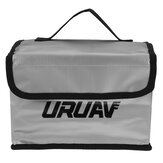 URUAV UR28 Multi-function Explosion-proof Bag Fireproof Waterproof Lipo Battery Safety Bag Storage Bag 21.6*16.5 *14.5mm With Battery Cable Side Exit