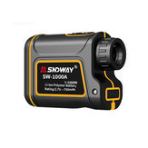 SNDWAY SW-1000A Medidor de Distância de 1000/1500m Telémetro Impermeável Recarregável USB para Caça Telescópio Spotter Compacto