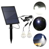 لوحة للطاقة الشمسية 2PCS LED لمبة كيت ضد للماء ضوء المستشعر التخييم في الهواء الطلق خيمة الصيد مصباح الطوارئ