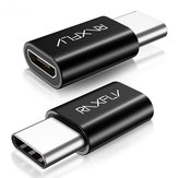 RAXFLY Type C conversor de adaptador macho para micro USB OTG para Macbook Oneplus 6 Mi 8 S9