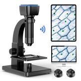 Microscópio digital INSKAM 315W HD 2000X WIFI com lente dupla USB, observação microbiológica, microscópios industriais para soldagem, magnificador de vídeo para Android IOS PC