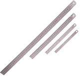 BAOKE 1Pcs 15cm/20cm/30cm/50cm Stainless Steel Straight Ruler Double Scale Student Rulers Painting Drawing Measuring Tool School Office Supplies Stationery