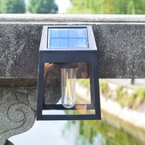Solar-Wandlicht Wolframlampe Lichtsensor Außendekoration Garten Hof Wasserdicht IP65 Warmweißes Licht