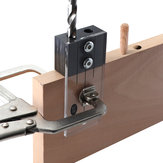 Εργαλείο οδήγησης τρυπάνια Dowel Jig από ακρυλικό χαρτόσακο ενισχυμένο ατσάλι σε 1/2 3/8 1/4 ίντσας Κατεύθυνση οδηγού οπής με κάθετη διάταξη για εργαλεία ξυλοτεχνίας