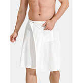 Męska spódnica do wanny w jednolitym kolorze Soft Wygodny, chłonny ręcznik plażowy