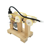 DIYハンドクランク発電機キット 子供向けトレーニング材料 モーター 手作り科学発明おもちゃ