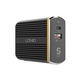 LDNIO A2502C EU Plug QC3.0 USB + Type-C PD Travel USB-зарядное устройство для Samsung Xiaomi Huawei