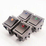 1pcs Rocker Switch KCD4 Four-Pin 2 Position ON-OFF Mini With Light Cat-Eye 220v Rocker Switch Button AC30A250V
