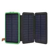 20000mAh Painel Solar Carregador Solar 5W 5V/2A Painel Solar Dobrável Carregador Duplo USB Móvel Portátil Power Bank 
