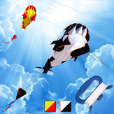 Наружный 3D Большой Воздушный Змей Кит Софтверный Пляжный Змей Картонные Животные Змеи Однолинейные Безрамочные Огромные С Ручкой Подарок Для Детей Взрослых Семьи
