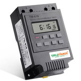 Controle de Carga 220V 110V 12V 30AMP TM616 Temporizador Digital Programável de 7 Dias com Relé